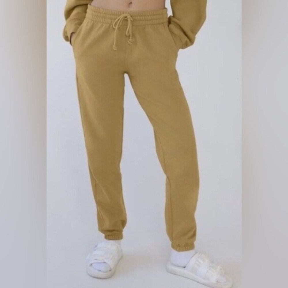 TNA CozyAF  Fleece Sweatpants Dijon Mustard